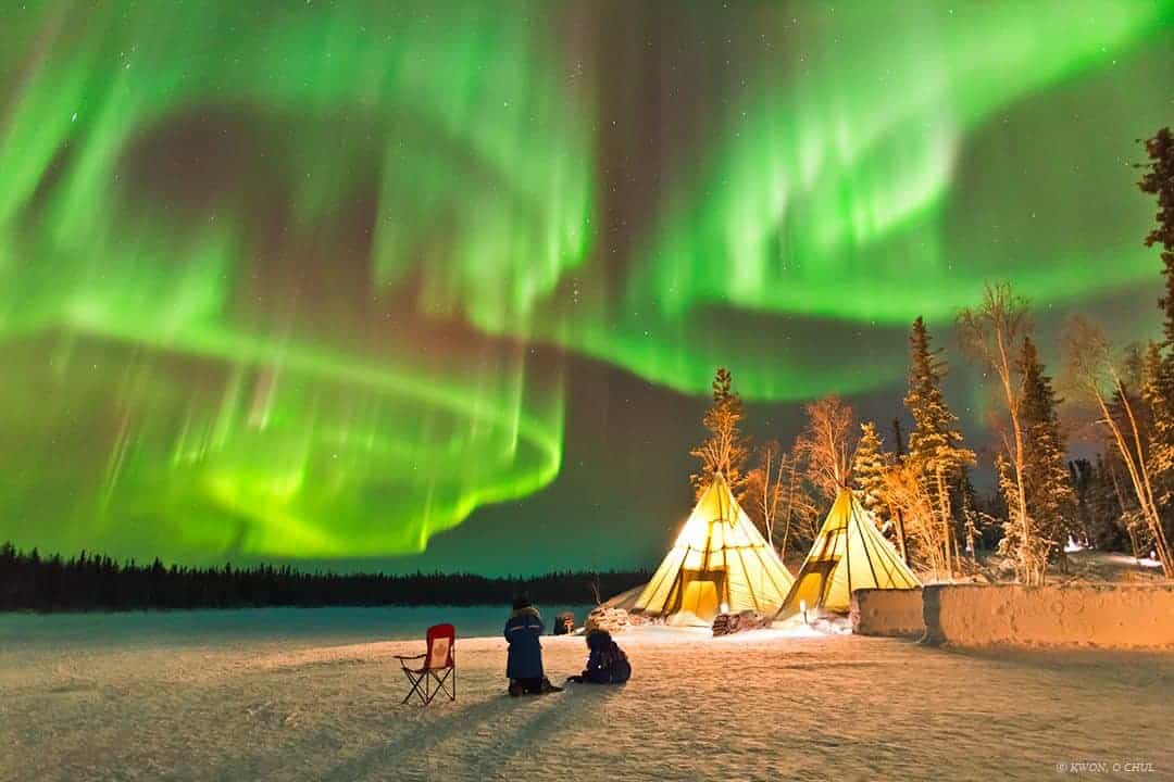 Northern Lights in Yellowknife, Canada