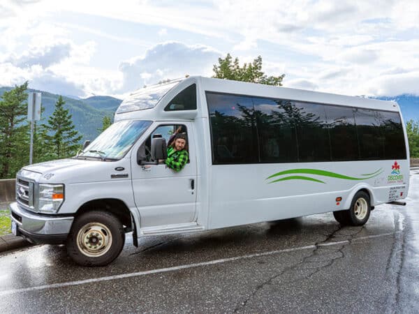 Road Ranger of Discover Canada Tours on the bus